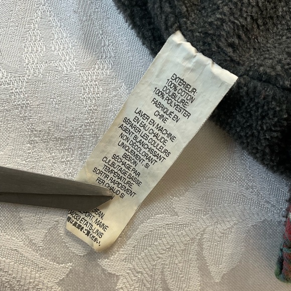 LL Bean Mens Flannel Plaid Fleece Lined Shirt Shacket Size XL Regular Red Green - Picture 8 of 10